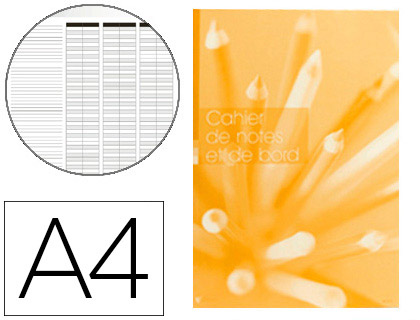 Fournitures de bureau : Cahier éditions fuzeau notes de bord professeur couverture pelliculée 250g a4 21x29,7cm