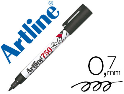 Artline 750 - Feutre pour Textile - Pointe Fine 0.7mm - Noir
