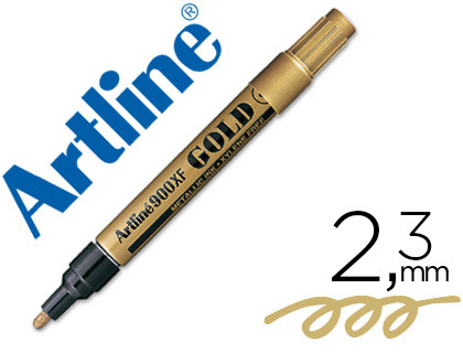 Artline 900XF - Marqueur Indélébile - Pointe Moyenne 2.3mm - Or