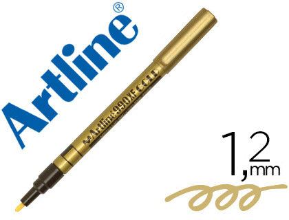 Artline 990XF - Marqueur Indélébile - Pointe Fine 1.2mm - Or