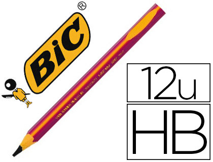 BIC Kids - Crayon à papier - Spécial Apprentissage - HB - 4mm - Corps Rose