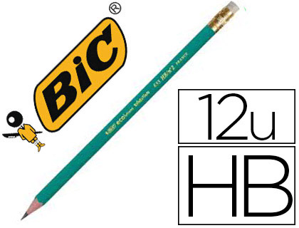 Bic Evolution - Crayon à Papier - HB - Embout Gomme