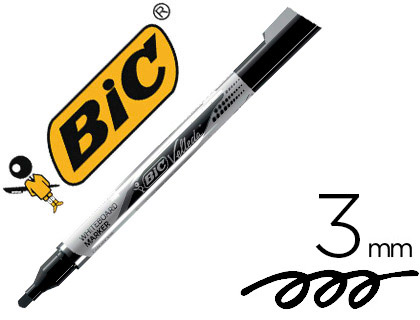 Bic Velleda Liquid ink - Marqueur Effaçable - Pointe Ogive 3mm - Noir