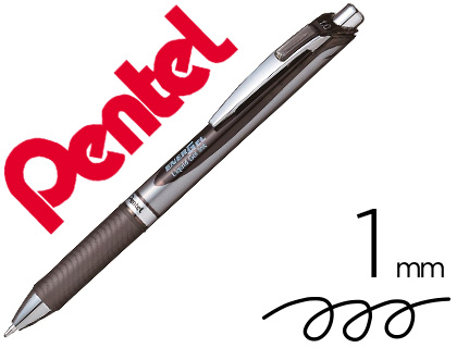 Pentel Energel BL80 - Roller Rétractable - Pointe Moyenne 1mm - Noir