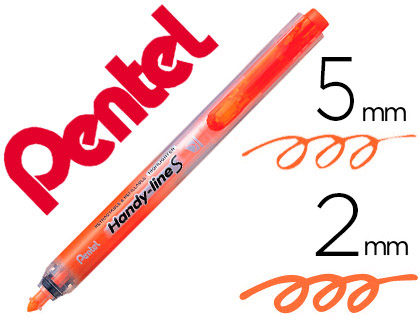 Pentel Handy - Surligneur Rétractable - Orange