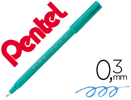 Pentel R56 - Feutre à Bille - Pointe Fine 0.6mm - Bleu
