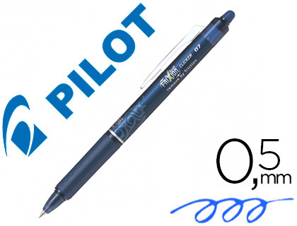 Pilot Frixion Ball Clicker - Roller Effaçable - Pointe Moyenne 0,7 mm - Bleu Nuit