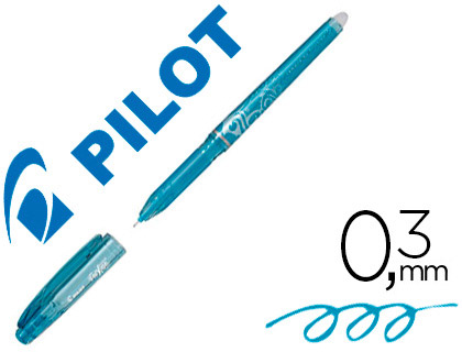 Pilot Frixion Point - Roller Effaçable - Pointe Fine 0,5 mm - Bleu Turquoise