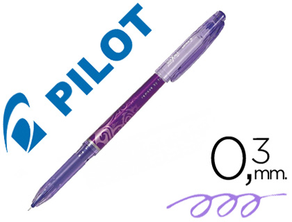 Pilot Frixion Point - Roller Effaçable - Pointe Fine 0,5 mm - Violet