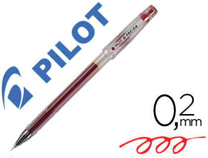 Pilot G-Tec-C4 - Roller - Pointe Extra Fine 0.4mm - Rouge