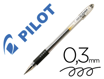 Pilot G1 Grip - Roller - Pointe Fine 0.5mm - Noir