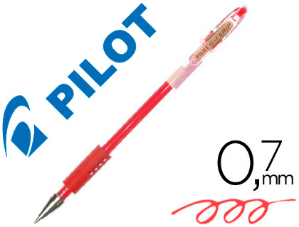 Pilot G1 Grip - Roller - Pointe Moyenne 0.7mm - Rouge