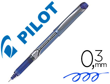 Pilot Hi-Tecpoint V5 Grip - Roller - Pointe Fine 0,5mm - Bleu