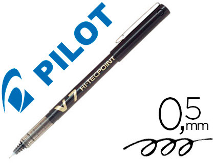 Pilot Hi-Tecpoint V7 - Roller - Pointe Moyenne 0,7mm - Noir