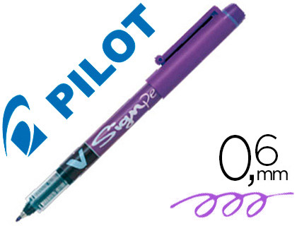 Pilot V Sign Pen - Feutre Fin - Pointe Moyenne - Violet