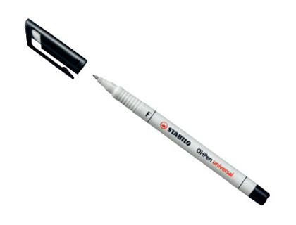 Stabilo Ohp Pen - Feutre Fin - Pointe Fine 0.7mm - Noir