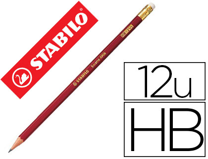 Stabilo Swano - Crayon à Papier - HB - Embout Gomme