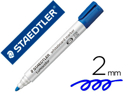 Staedtler Lumocolor 315 - Marqueur Effaçable - Pointe Moyenne - Bleu