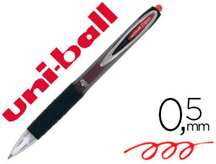 UniBall Gel Impact - Roller Rétractable - Pointe moyenne 0.7 mm - Rouge