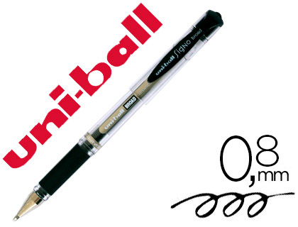 UniBall Signo Broad - Roller - Pointe Moyenne 1 mm - Noir