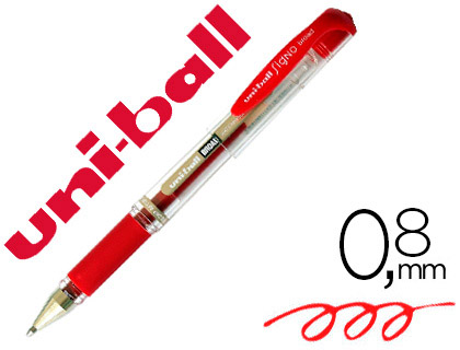 UniBall Signo Broad - Roller - Pointe Moyenne 1 mm - Rouge