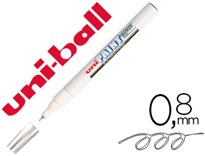 Uniball Paint Marker - Marqueur Indélébile - Pointe Fine - Blanc