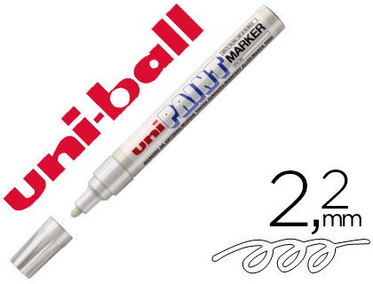 Uniball Paint Marker - Marqueur Indélébile - Pointe Moyenne - Blanc