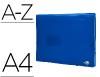 Fournitures de bureau : Trieur liderpapel polypropylène a4 210x297mm 700 microns 13 compartiments fermeture élastique translucide coloris bleu