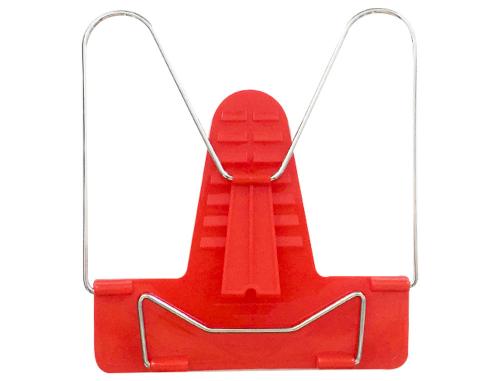 Papeterie Scolaire : Repose-livre liderpapel base en plastque angle ajustable support arriere 190x215mm couleur rouge
