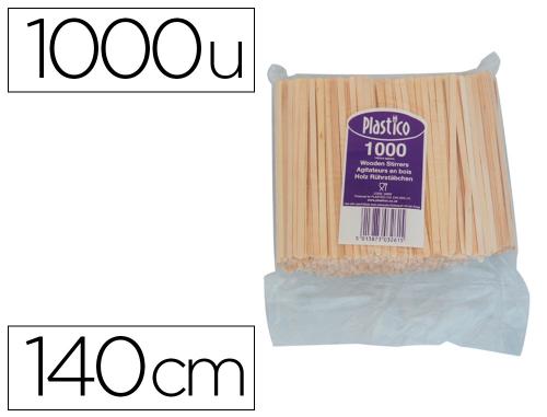 Papeterie Scolaire : Agitateur en bois coldis 14cm boite distributrice 1000 unites