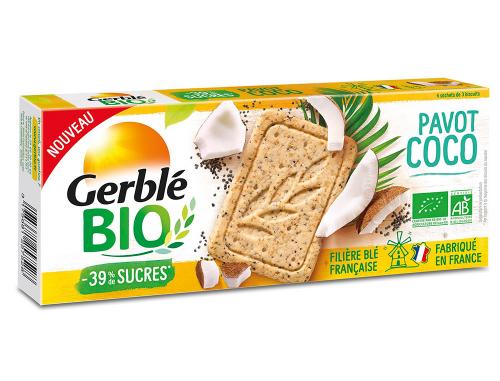 Papeterie Scolaire : biscuits gerble bio pavot coco 33g