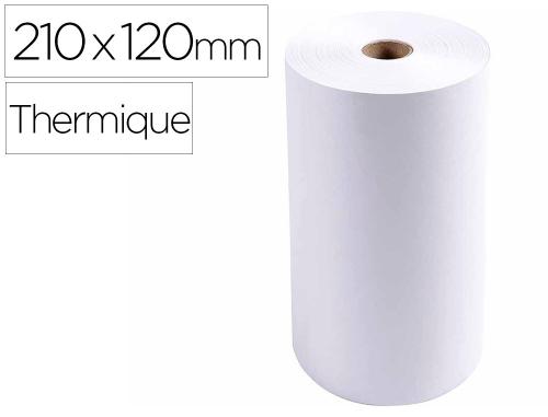 Papeterie Scolaire : Bobine Télex 210x120 mm - 1 pli offset extra-blanc 60g/m2