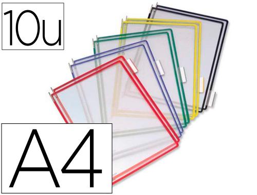Tarifold - Poche à pivots PVC A4 - bords couleur avec 5 onglets indexation - coloris assortis