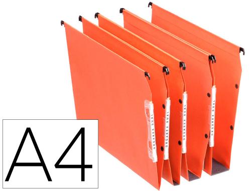 Dossier suspendu armoire Oxford Medium Flex kraft 220g/m² fond V coloris orange