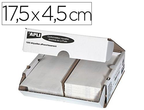 Papeterie Scolaire : Étiquette affranchissement apli agipa adhésif permanent 175x45mm 2 étiquettes/planche boîte de 1000 