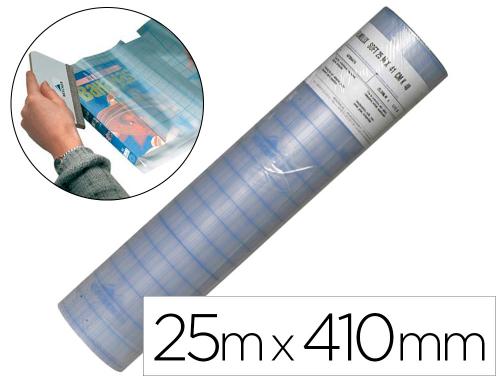 Papeterie Scolaire : Film de protection pour couverture livre adhesif en polypropylene fine pearl 25mx410mm