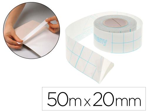 Papeterie Scolaire : Papier special longue fibre adesif extra blanc pour charniere de livre 50mx20mm mandrin de 40