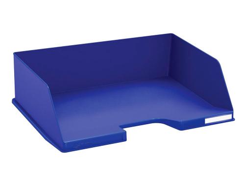 Fourniture de bureau : Corbeille courrier exacompta combo maxi plastique recyclé a3 à l'italienne superposable 255x365x103mm coloris bleu