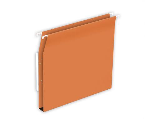 Dossier suspendu armoire Elba DEFI FLEX kraft 230g/m² fond 30mm coloris orange - Boite de 25