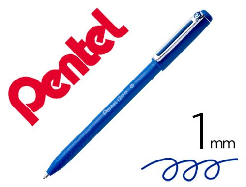 Pentel iZee - Stylo à Bille Rétractable - Pointe Moyenne 1 mm - Bleu