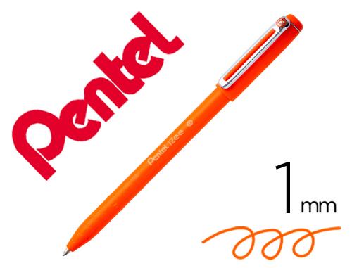 Pentel iZee - Stylo à Bille Rétractable - Pointe Moyenne 1 mm - Orange