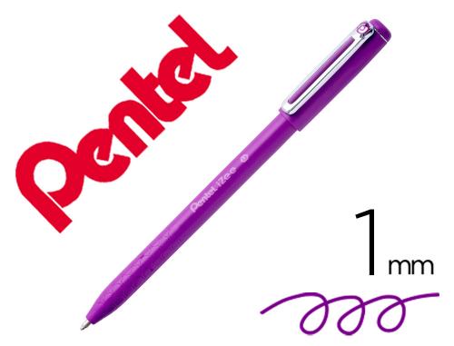 Pentel iZee - Stylo à Bille Rétractable - Pointe Moyenne 1 mm - Violet
