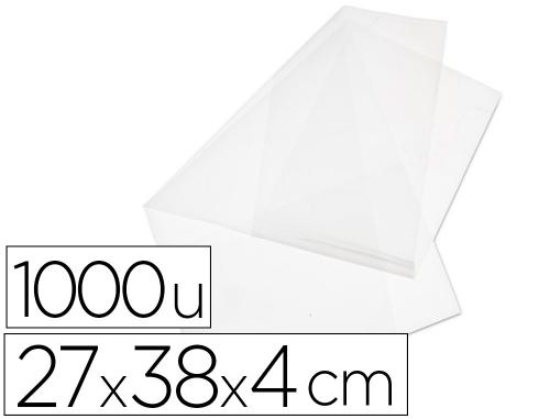 Papeterie Scolaire : Sachet plastique fond de caisse antalis polyéthylène haute densité apte contact alimentaire 27x38x4cm paquet de 1000 