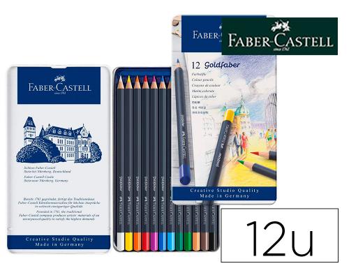 Papeterie Scolaire : Crayon de couleur Faber Castell goldfaber boite de 12