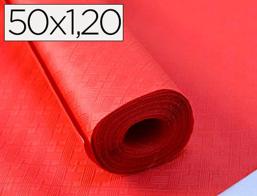 Papeterie Scolaire : Nappe papier rouleau 120x50m rouge