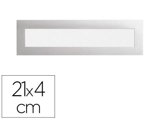 Papeterie Scolaire : Cadre affichage durable duraframe magnetic top a4 21x4cm sachet 5 unites coloris argent