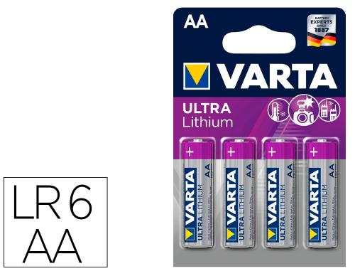 Papeterie Scolaire : Pile lr6 lithium professional