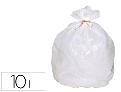 Papeterie Scolaire : Sac poubelle 10l blanc haute densité rouleau de 25