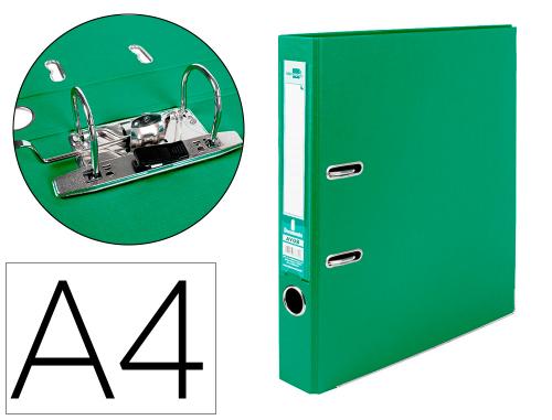 Classeur levier liderpapel a4 carton rembordé 1,9mm dos 52mm rado métallique coloris vert
