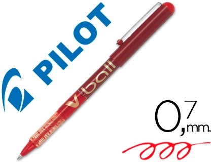 Pilot Vball - Roller - Pointe Moyenne 0.7 mm - Rouge